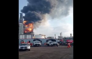 Incendio en la Refinería Dos Bocas moviliza a cuerpos de emergencia en Tabasco