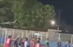Partido amateur en Progreso termina en violenta riña ante familias y menores de edad