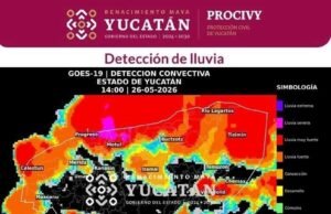 Amplias zonas de Yucatán bajo tormentas; autoridades llaman a tomar precauciones