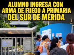 Crece la indignación en Mérida tras presunto ingreso de arma de fuego a primaria de Villa Magna Sur