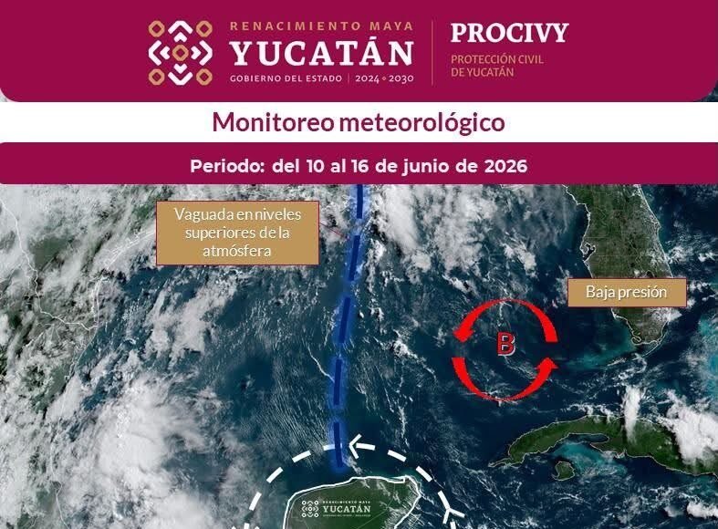 Prevén regreso de lluvias intensas en Yucatán a partir del 10 de junio