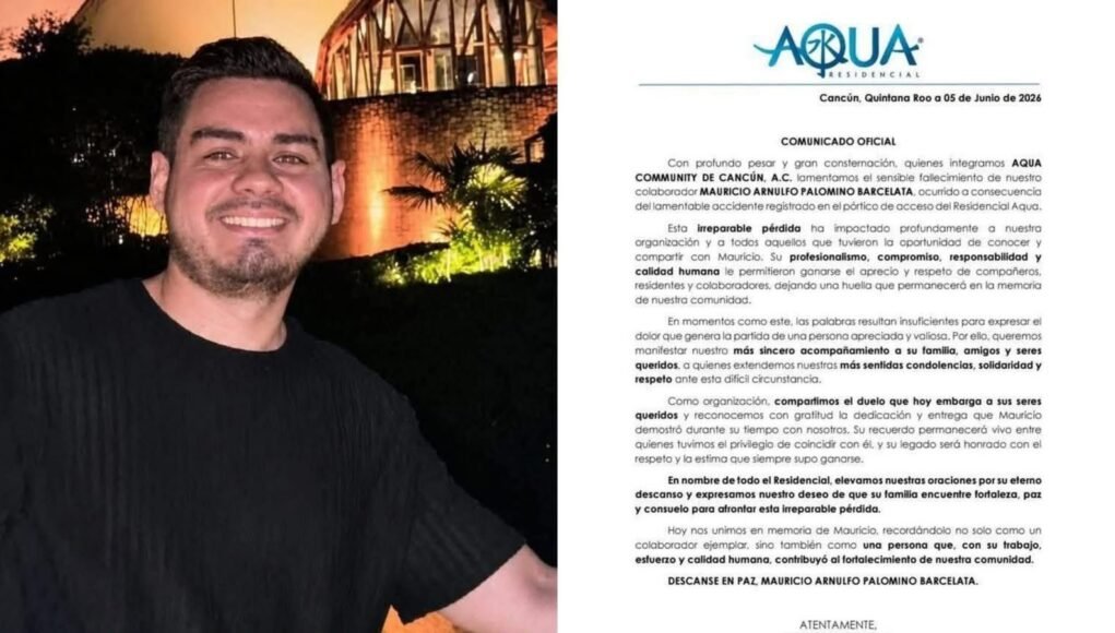 Tragedia en Residencial Aqua: joven trabajador pierde la vida tras colapso de estructura en Cancún