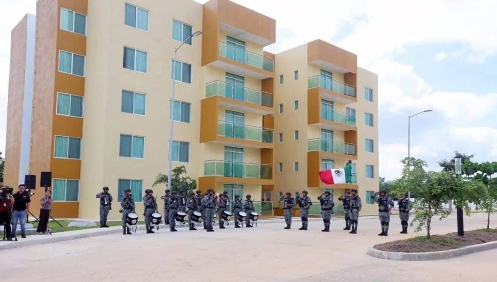 Inauguran en Umán complejo habitacional para elementos de la Guardia Nacional y sus familias