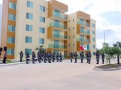 Inauguran en Umán complejo habitacional para elementos de la Guardia Nacional y sus familias