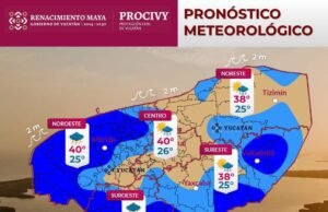 Domingo de contrastes en Yucatán: pronostican lluvias dispersas y temperaturas de hasta 40 grados