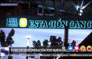 Falla en el tren maya deja varados por más de cinco horas a pasajeros que viajaban de mérida a cancún