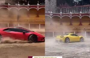 INAH advierte acciones legales por exhibición de autos de lujo en histórica Plaza de Toros