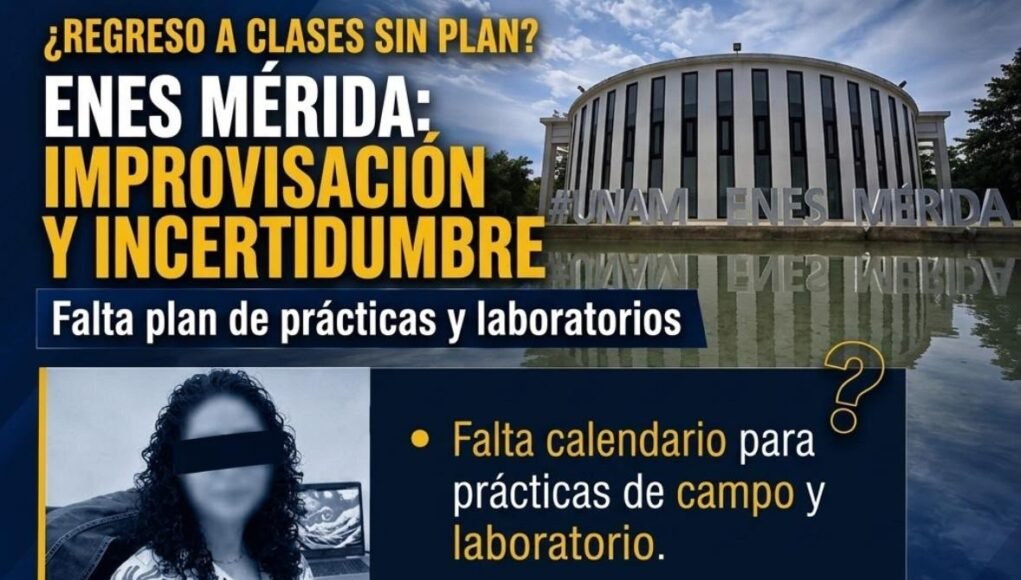 ENES MÉRIDA, A DÍAS DEL REGRESO A CLASES Y SIN RUTA CLARA PARA LAS PRÁCTICAS