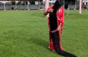 Casi 3 metros de cabello! Mujer de la India rompe récord mundial con su impresionante melena