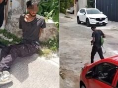 Vecinos retienen a sujeto señalado por presuntos robos en colonias del norte de Mérida