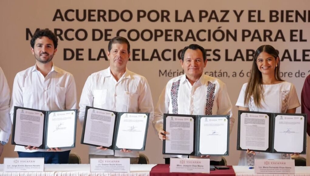 Milo Barrera fortalece alianza entre empresas y trabajadores para impulsar la paz laboral en Yucatán