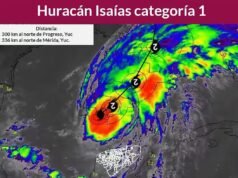 PERSISTEN LAS LLUVIAS EN YUCATÁN PESE AL ALEJAMIENTO DEL HURACÁN ISAÍAS